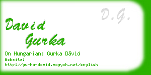 david gurka business card